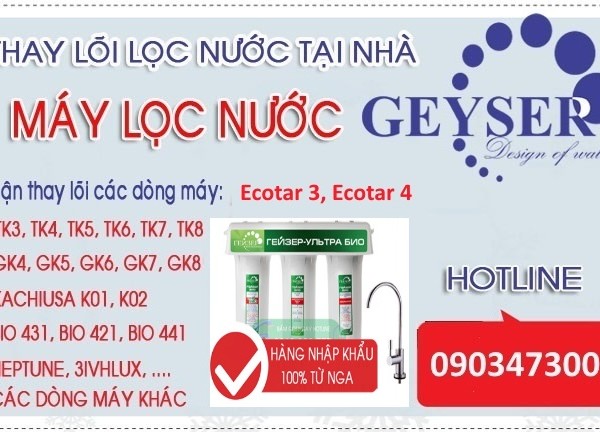 Thay loi may loc nuoc nano geyser ecotar 4