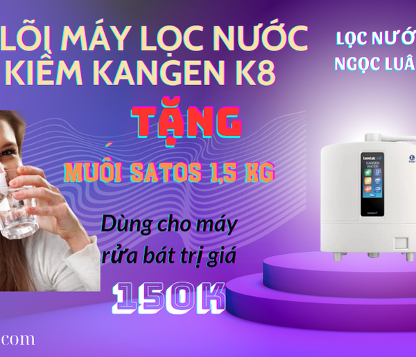 thay loi may loc nuoc ion kiem kangen k8