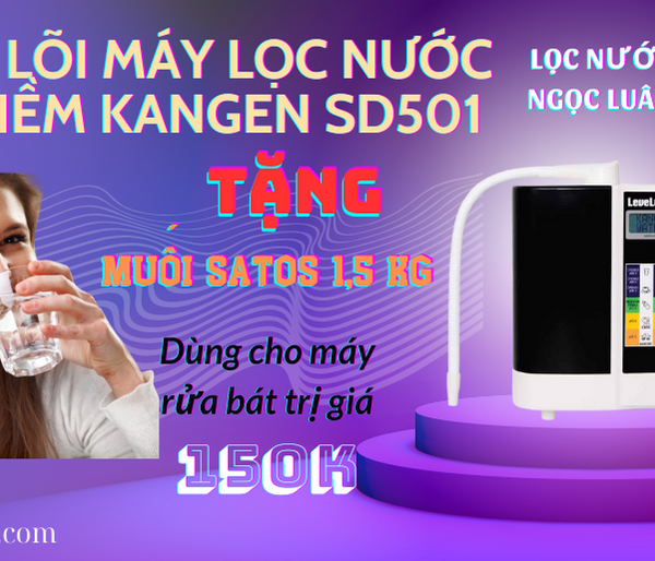 thay loi may loc nuoc ion kiem kangen leveluk sd501