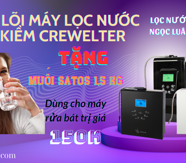 thay loi may loc nuoc ion kiem crewelter