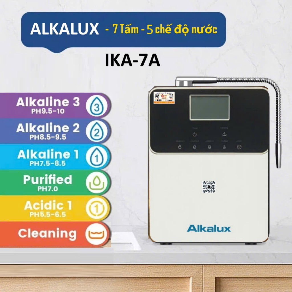 5 che do nuoc ion kiem alkalux ika-7a