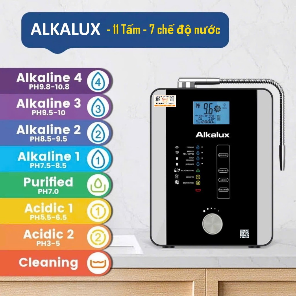 alkalux 11 tam 7 che do nuoc